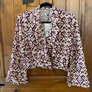 Zara printed crop top